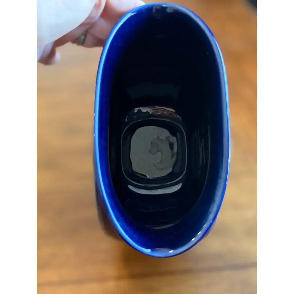Fiesta Millennium II Cobalt Disc Vase Pitcher HLC USA Commemorative